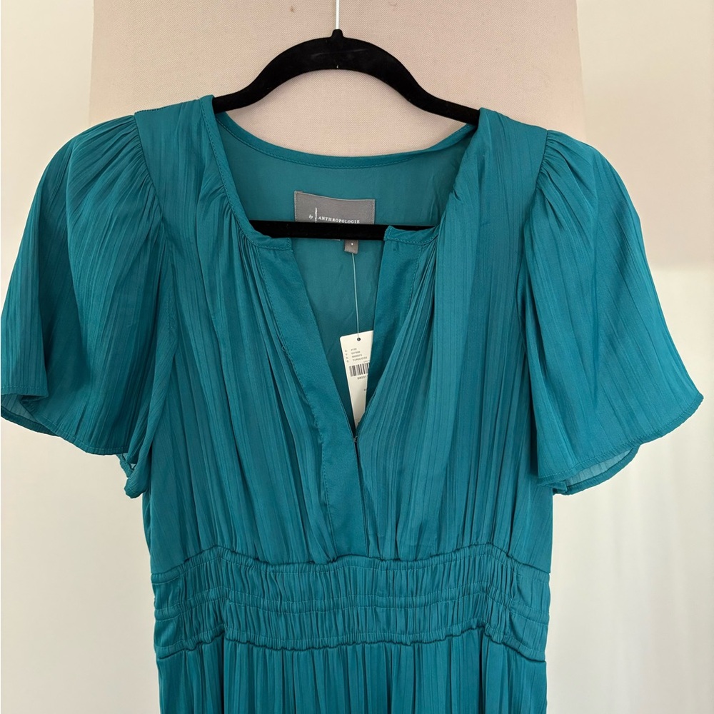 Anthropologie Teal Dress